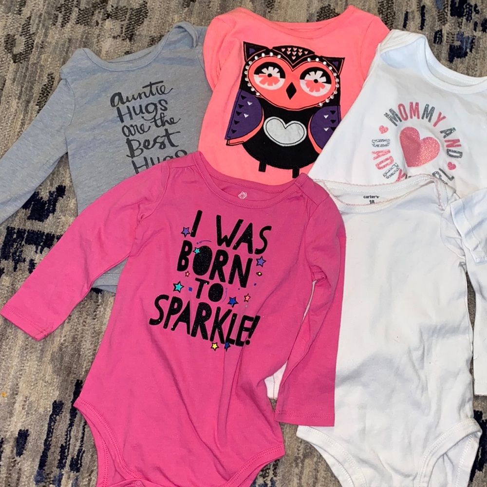 18 Month Long Sleeve Onesie 5 Piece Bundle
